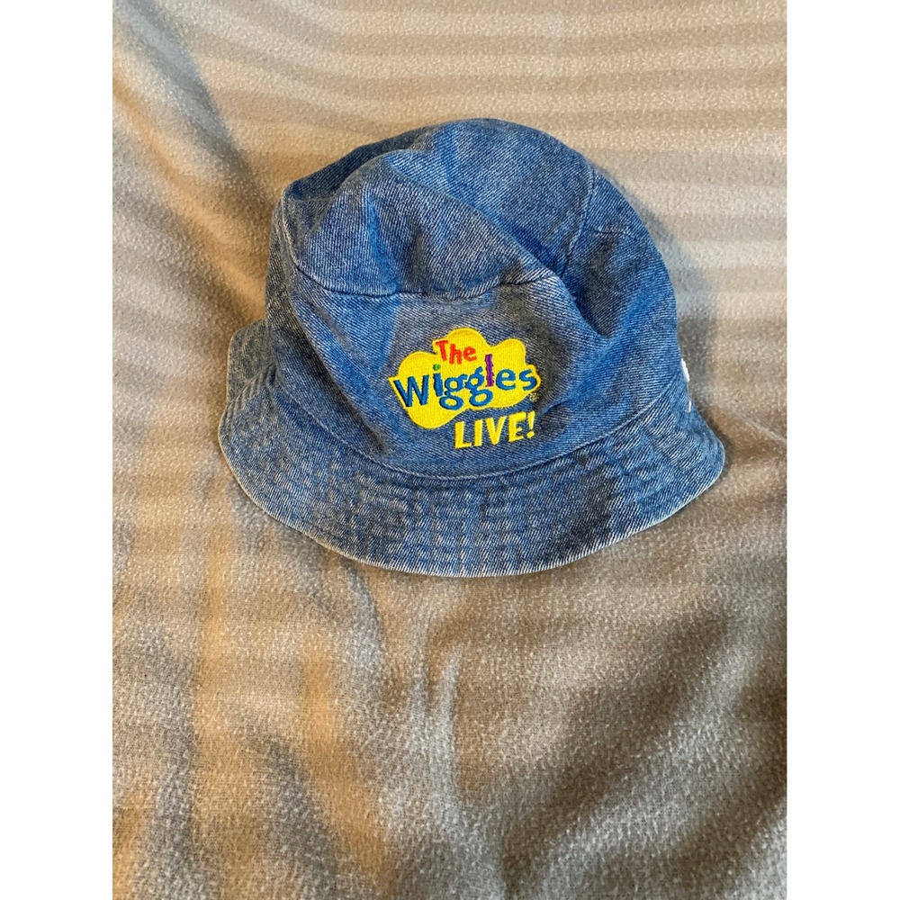 Vintage The Wiggles Live Reversible Bucket Hat Kids Denim Dorothy the Dinosaur